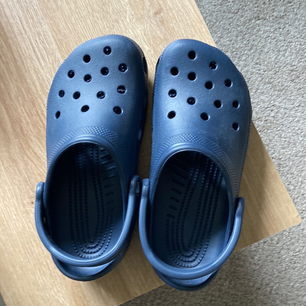 Navy Crocs